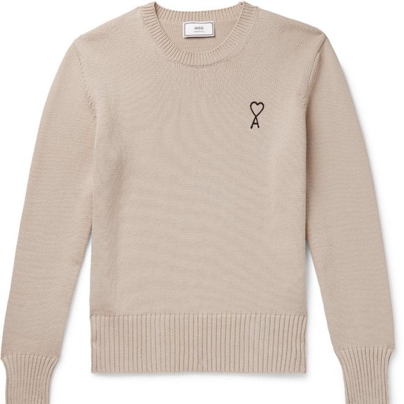 AMI PARIS Cotton Blend Sweater Size Small